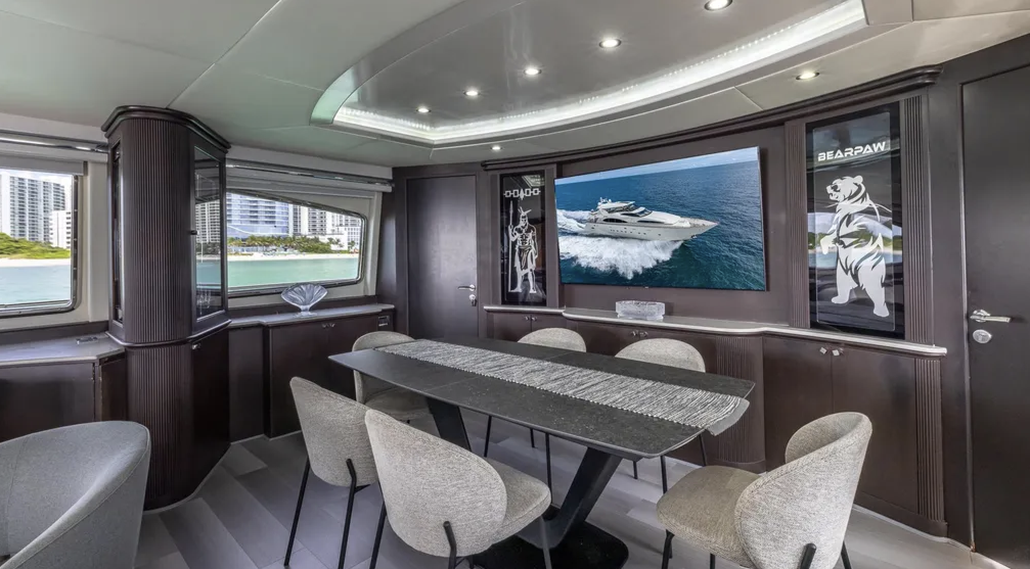 Yacht formal dining room